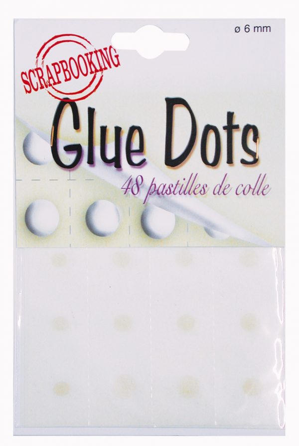 Pochette 48 glue dots de 6mm