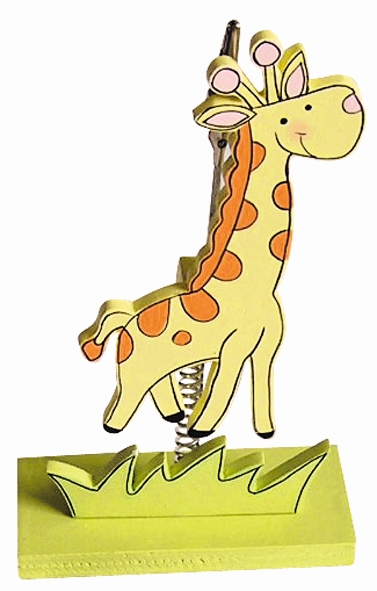 Clip photo en bois 16 cm – Girafe